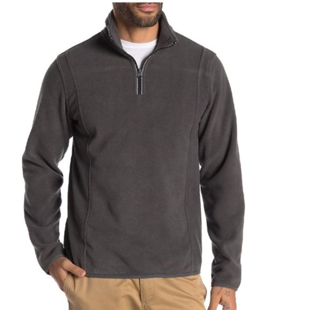 Vintage 1946 Partial Zip Fleece Knit Sweater